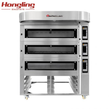 Luxury 3 Deck 9 Trays Stainless Steel Electric Oven