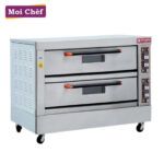 2 deck 6 tray electric baking oven
